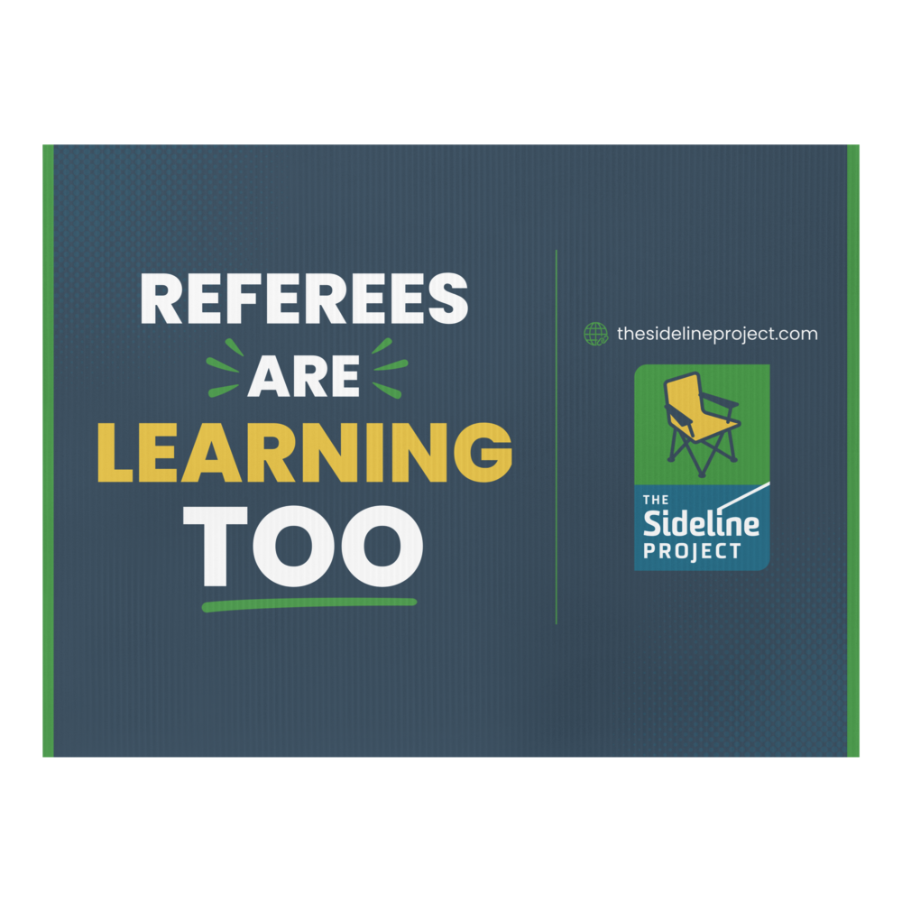 Referees are Learning Too Field Sign