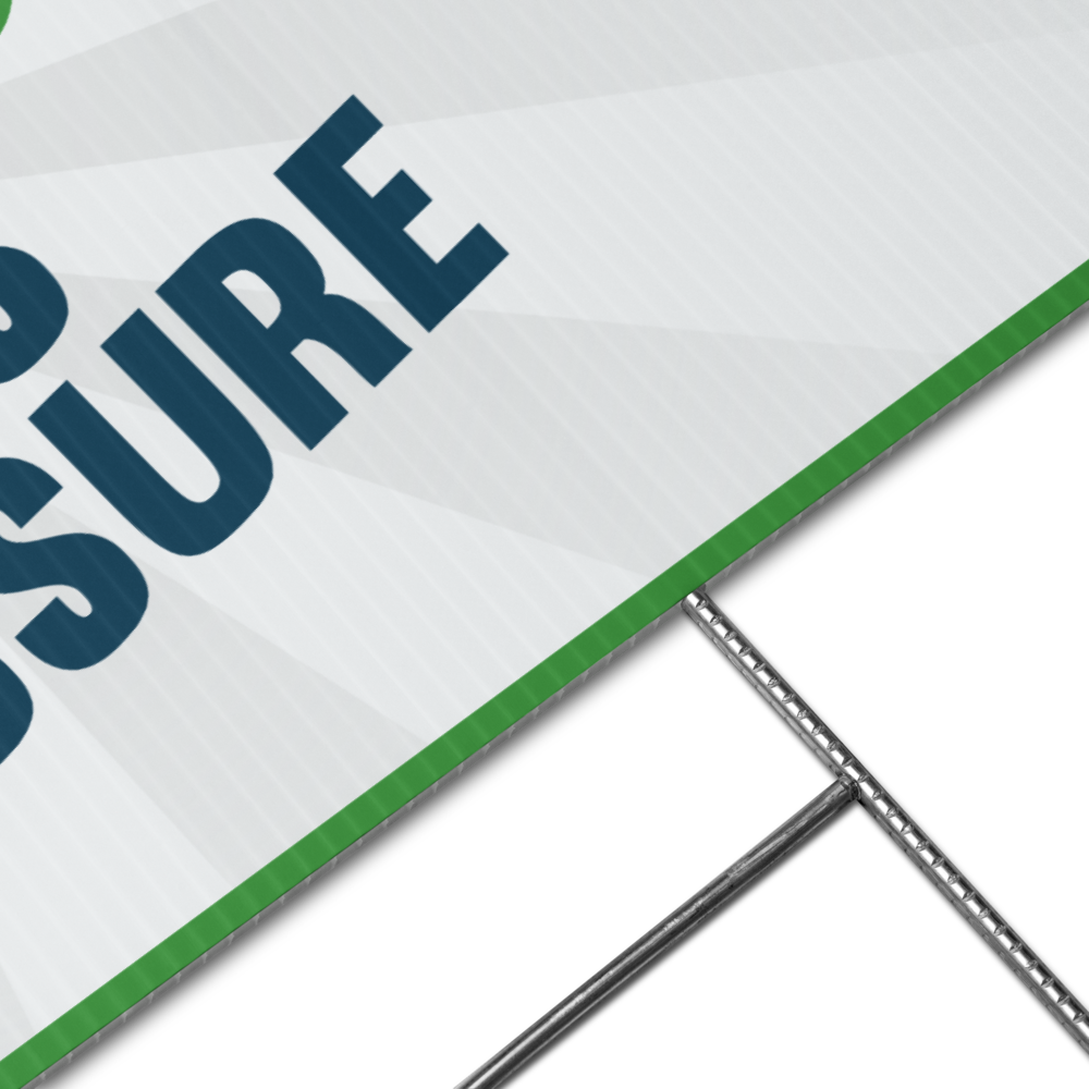 More Joy - Less Pressure Field Sign